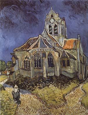 Vincent Van Gogh The Church at Auvers-sur-Oise (mk09) Norge oil painting art